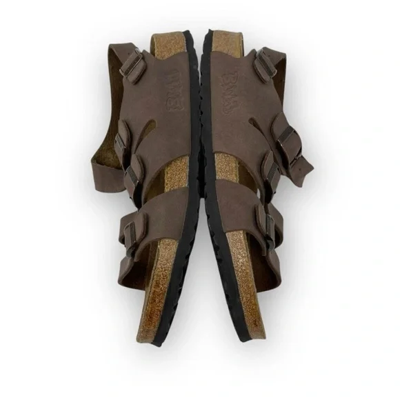 Birkenstock Birkis Canberra Brown 3 Strap Comfort Leather Sandals Women’s Size 9 - Picture 5 of 9